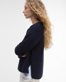 Pullover Marine Rundhalsausschnitt 