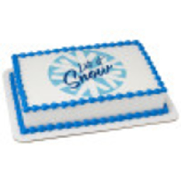 Let it Snow PhotoCake® Edible Image®