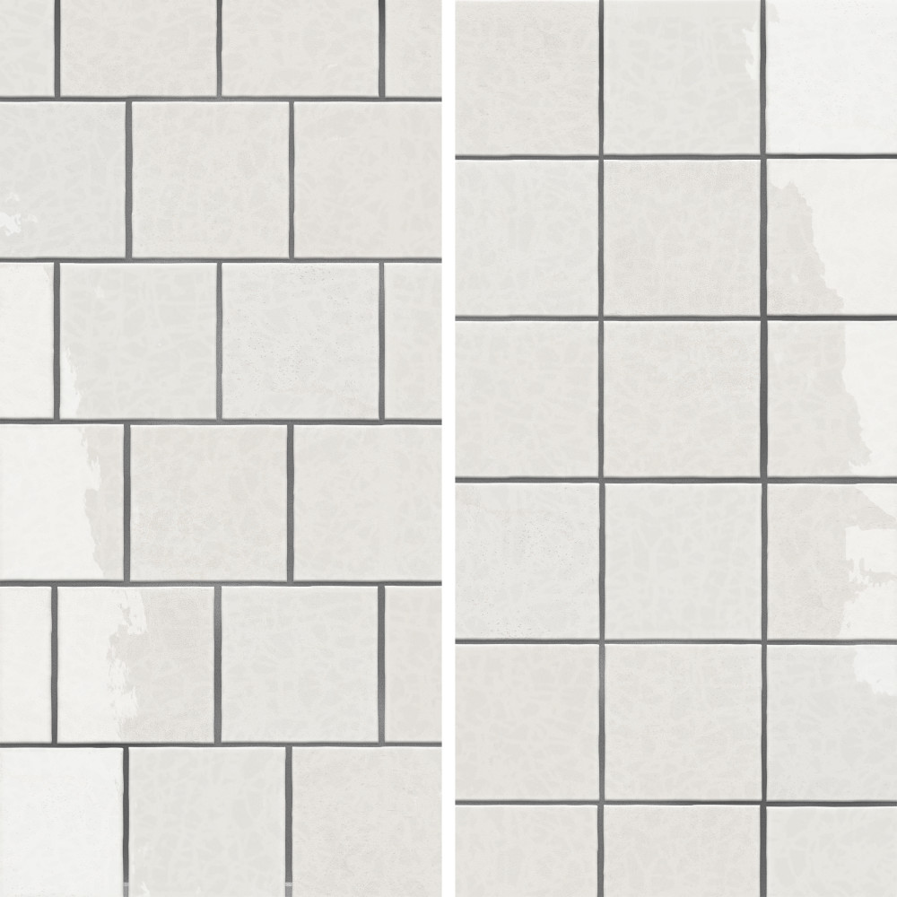 Menorca White 4 in. x 4 in. Ceramic Wall Tile
