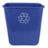 Impact, Soft-Sided Recycling Bin, 10.25 gal, Polyethylene, Blue, Rectangle, Receptacle