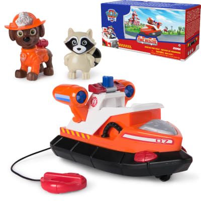PAW Patrol Fire Rescue: Zuma Rescue Fire Boat with Action Figure, Launching Lifesaver, Raccoon & Toy Boat, Kids Toys for Boys & Girls Ages 3 and Up