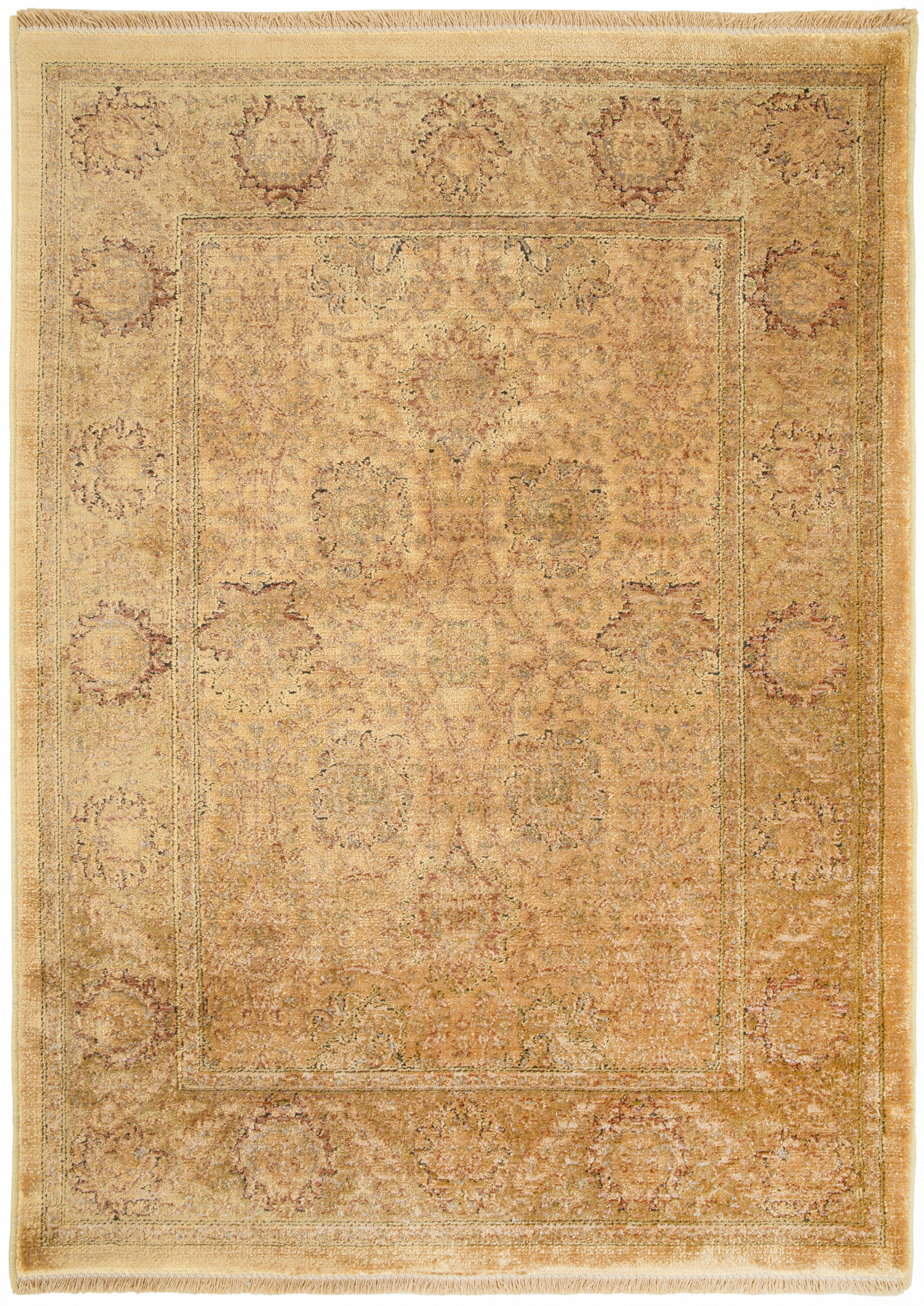 Nourison Luxurious 2' x 3' Gold Vintage Indoor Rug
