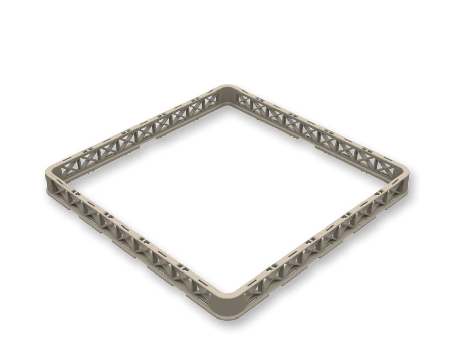 Extensor para cesta universal abierta Flap Rack de polipropileno en color beige