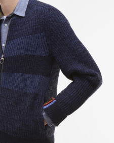 Bomber in maglia Paul Smith loves Barbour Navy