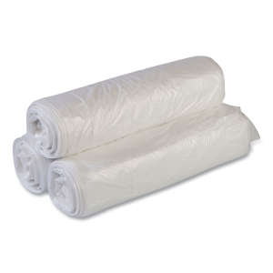 Inteplast,  HDPE Liner, 16 gal Capacity, 24 in Wide, 31 in High, 8 Microns Thick, Clear