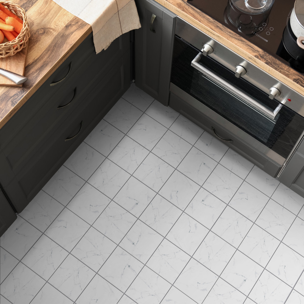 Timeless Calacatta 9-3/4 in. x 9-3/4 in. Porcelain Floor and Wall Tile