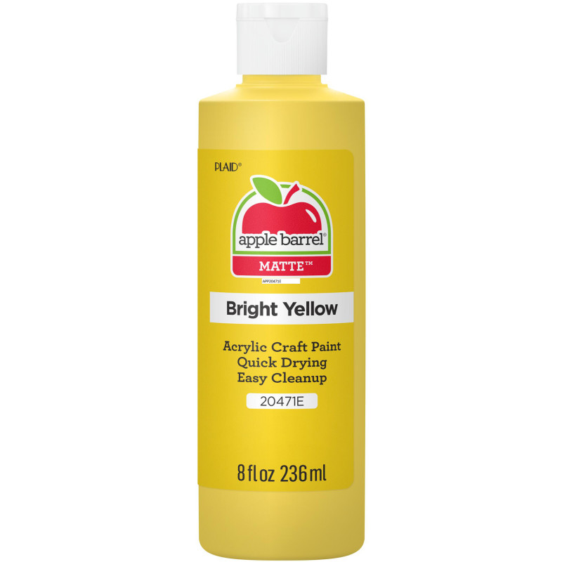 Acrylic Paint Matte, 8oz., Bright Yellow