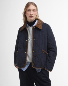 Emilia Quilted Jacket Dark Navy/Sky Dress Tartan