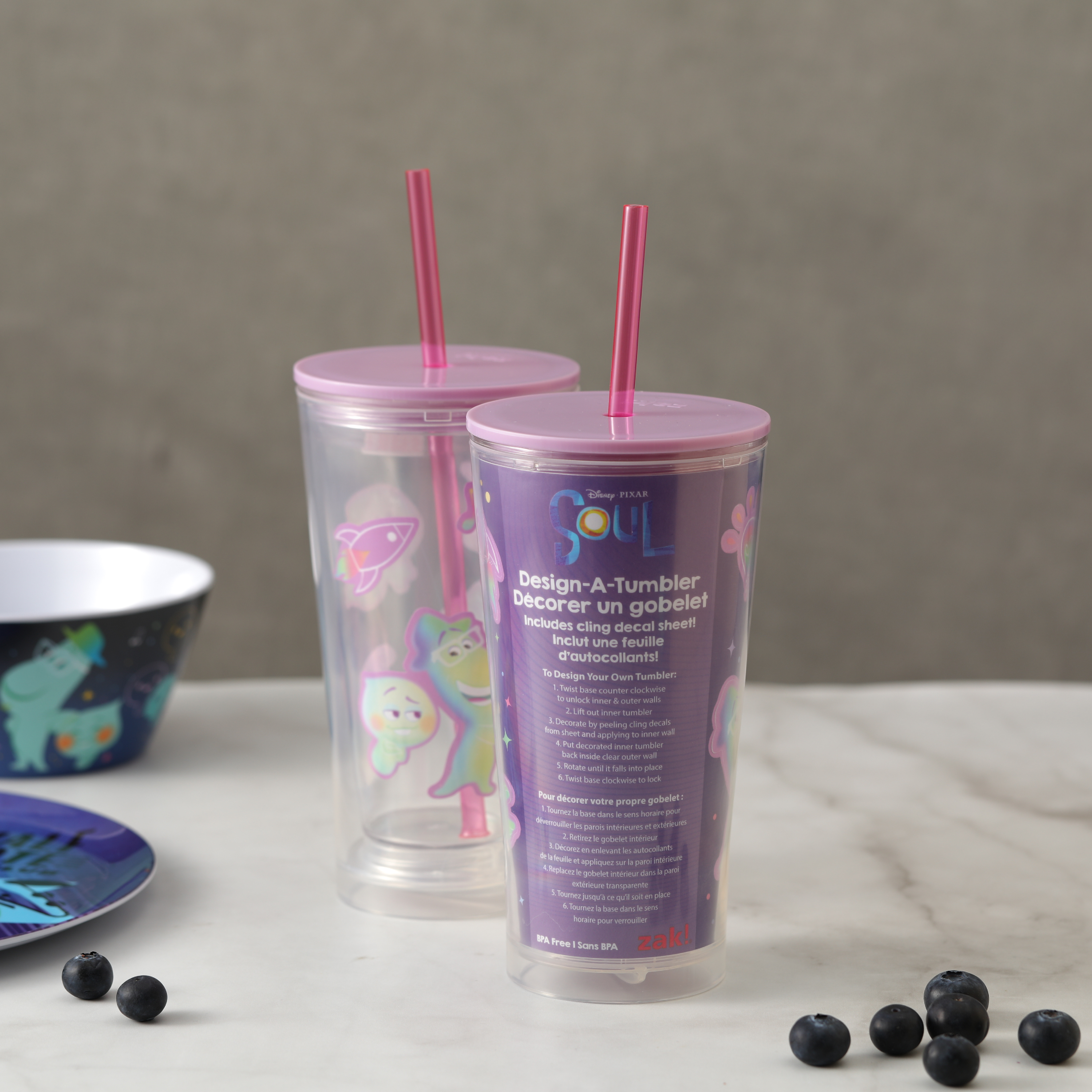 Disney 16 ounce Plastic Cup with Lid and Straw, Soul slideshow image 8 Disney 16 ounce Plastic Cup with Lid and Straw, Soul slideshow image 8