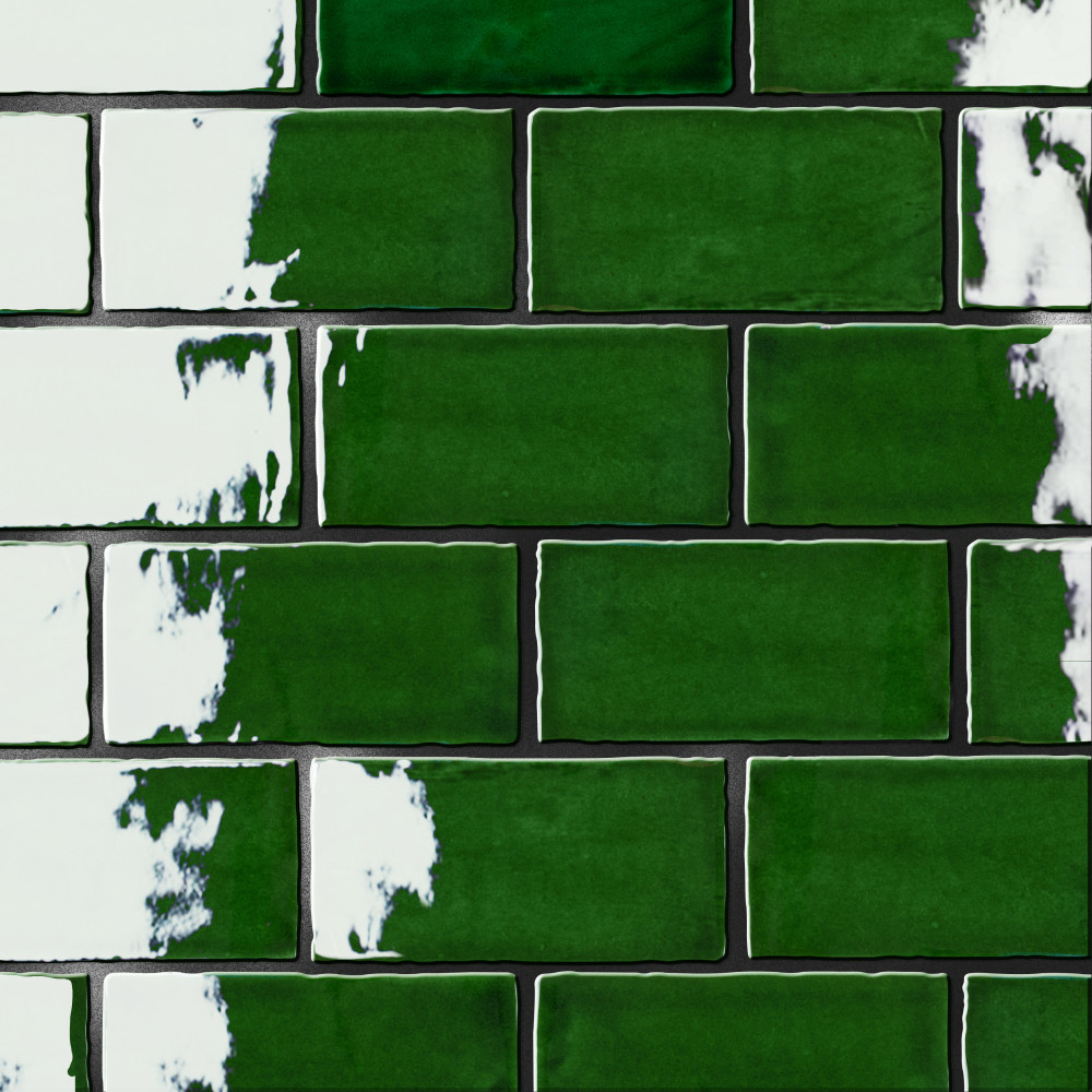Viva Antic Verde 3 in. x 6 in. Ceramic Wall Tile