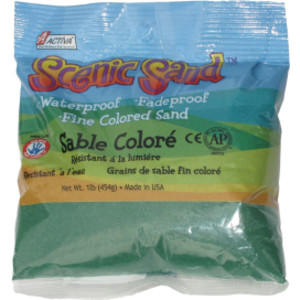 Scenic Sand&trade; Craft Colored Sand, Forest Green, 1 lb (454 g) Bag
