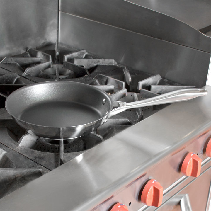 9 ⅜-inch Intrigue® stainless steel fry pan with Ceramiguard® II  nonstick coating