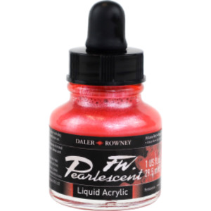 FW Acrylic Ink, Pearlescent Volcano Red, 29.5 mL
