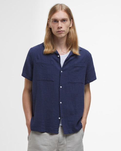Benson Relaxed Short-Sleeved Shirt Indigo