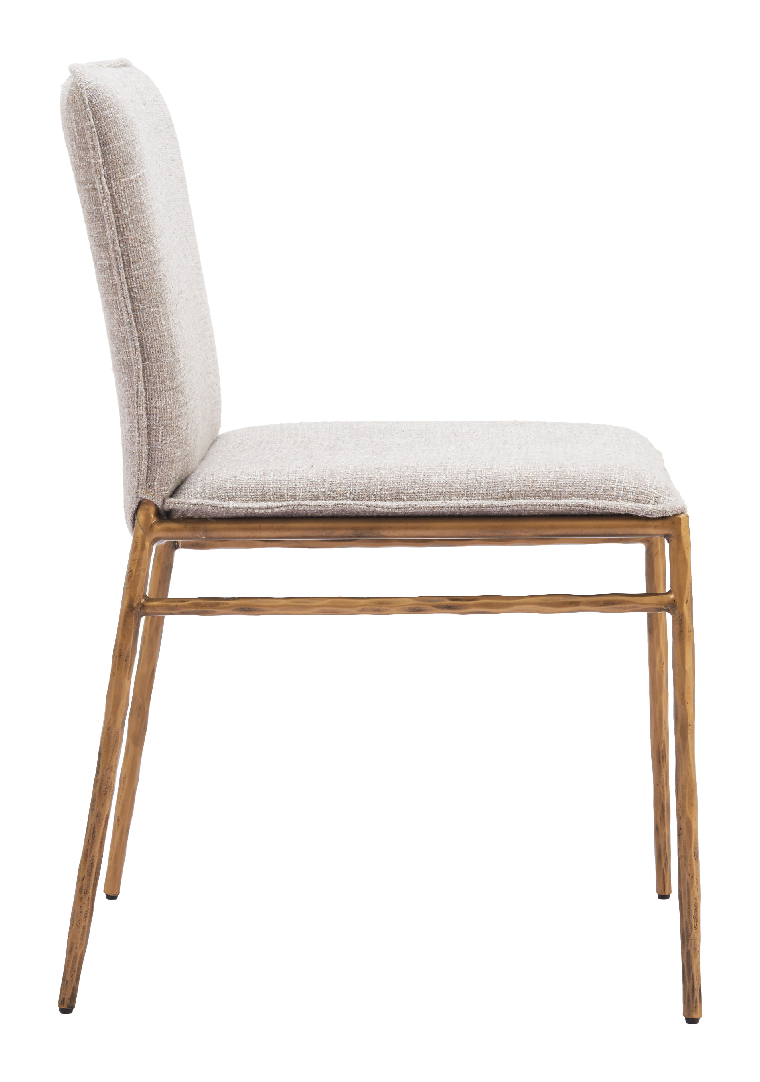 Nordvest Dining Chair Beige & Gold product image