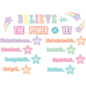 Pastel Pop Believe in the Power of Yet Mini Bulletin Board Set