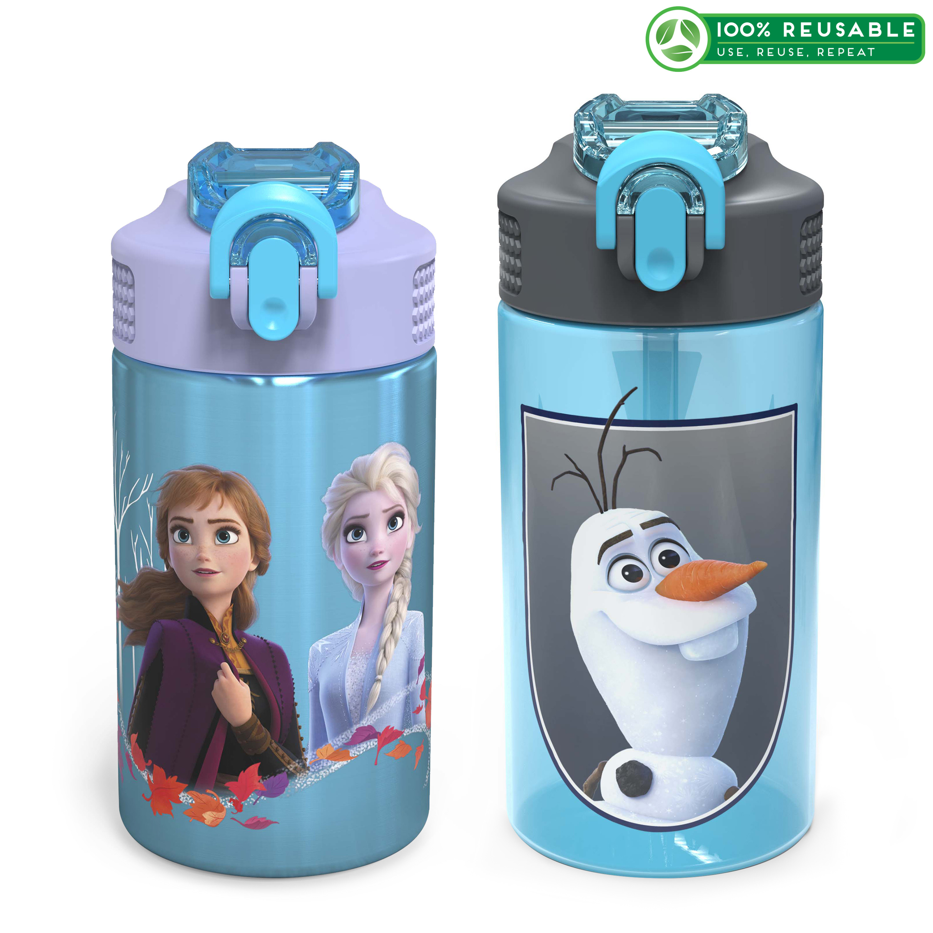 Disney Frozen 2 Movie Water Bottle, Anna , Elsa and Olaf, 2-piece set slideshow image 1 Disney Frozen 2 Movie Water Bottle, Anna , Elsa and Olaf, 2-piece set slideshow image 1