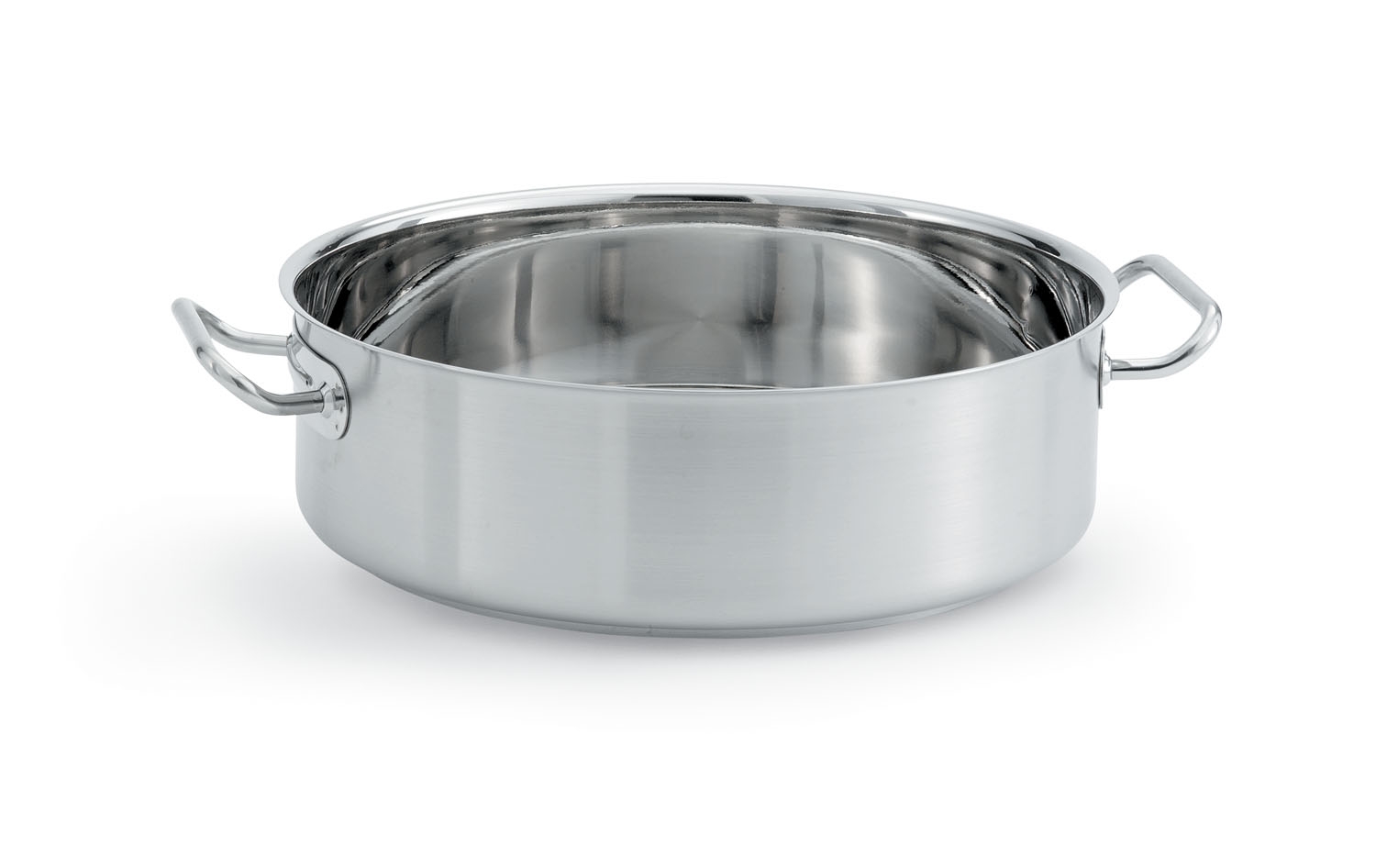 12quart Intrigue® stainless steel brazier with natural finish