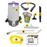 ProTeam, Super Coach Pro 10 Vacuum with Xover Multi-Surface Two-Piece Wand Tool Kit, 14", Backpack Vacuum