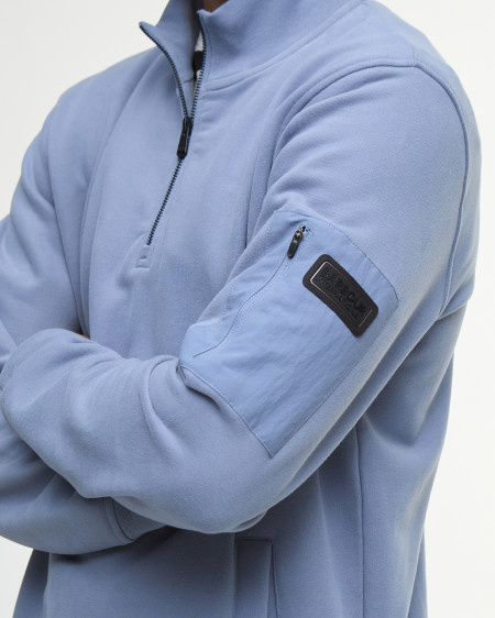 Felpa Ewan con zip corta