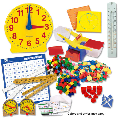 Saxon Math Manipulative Kit 2 (Plastic Pattern Block Upgrade, Optional Items)