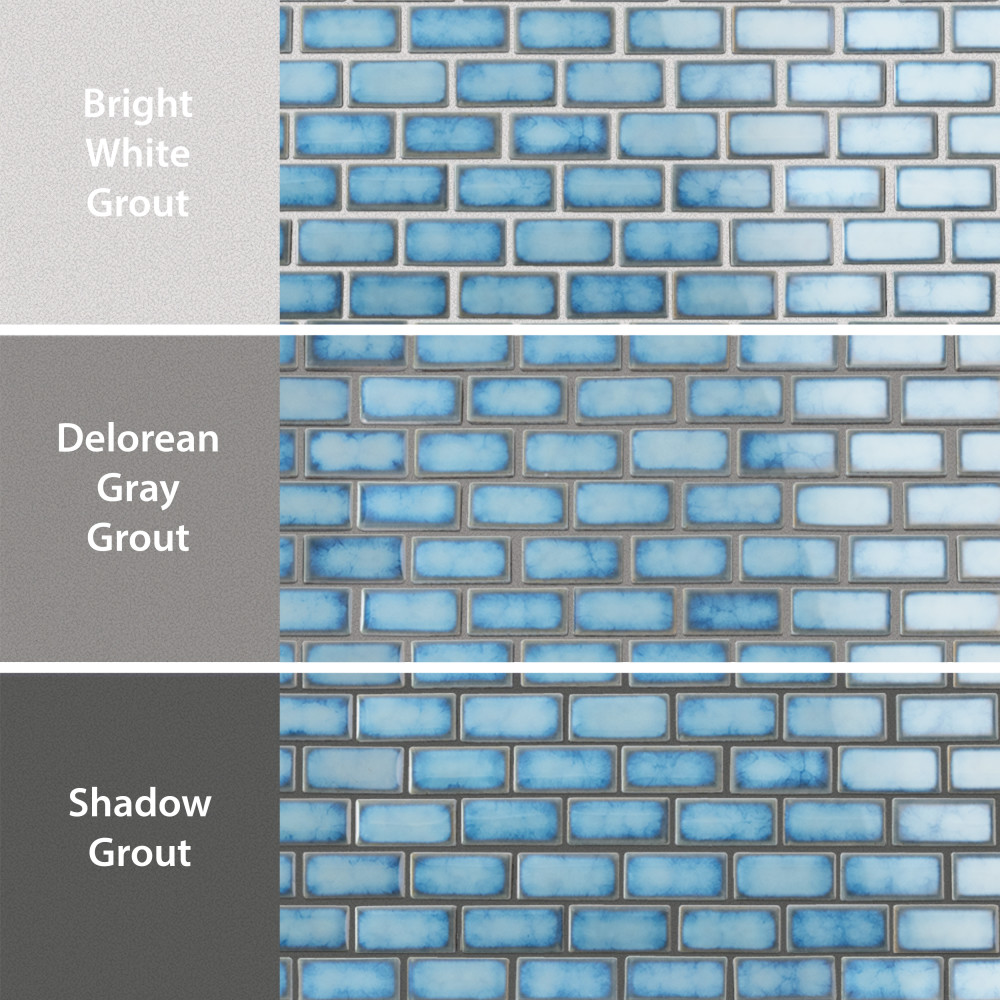 Hudson Subway Marine 11-3/4 in. x 12 in. Porcelain Mosaic Tile