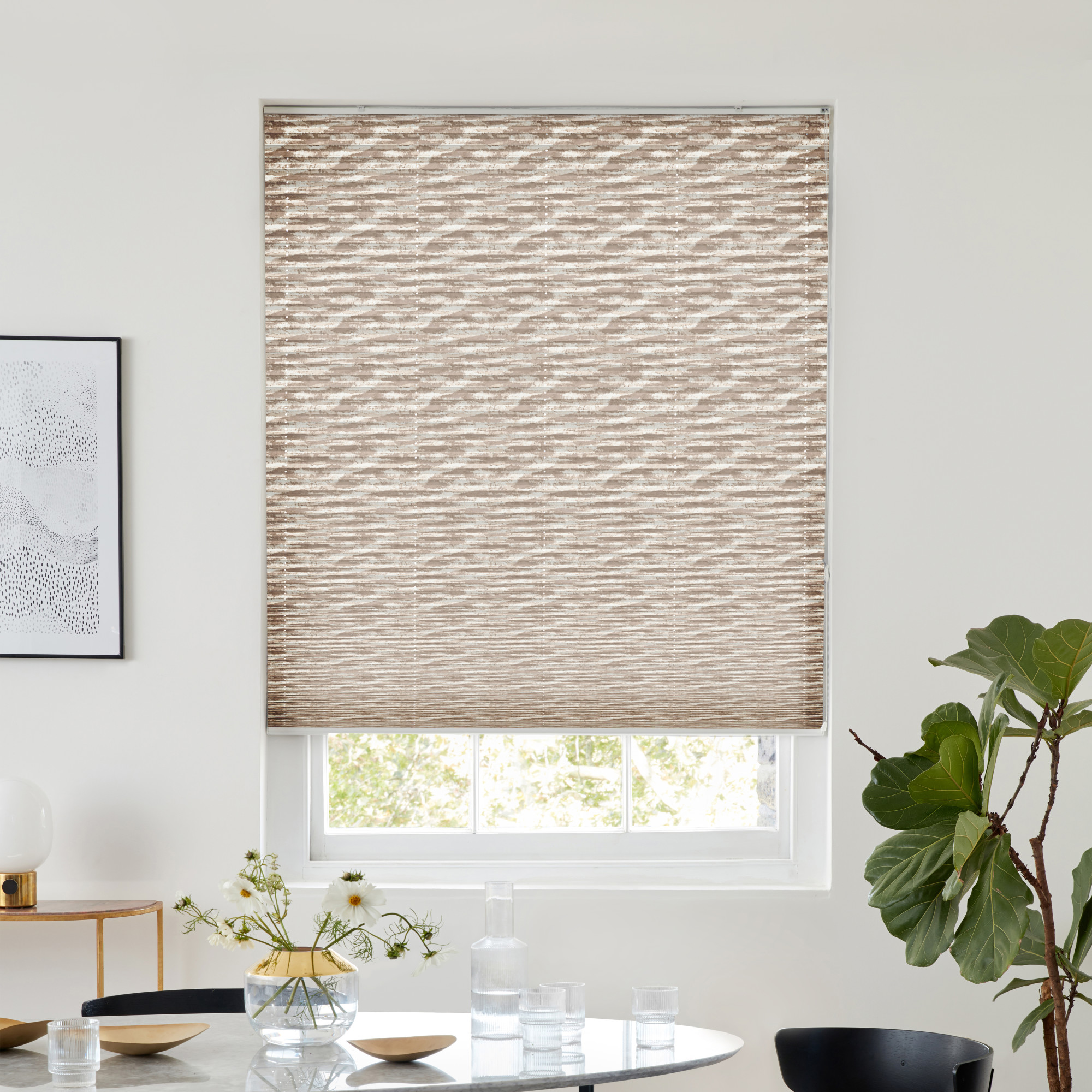 Dune Dusky Rose Pleated blind