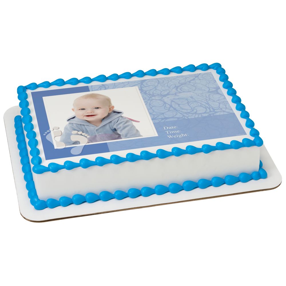 Image Cake Baby Boy Announcement