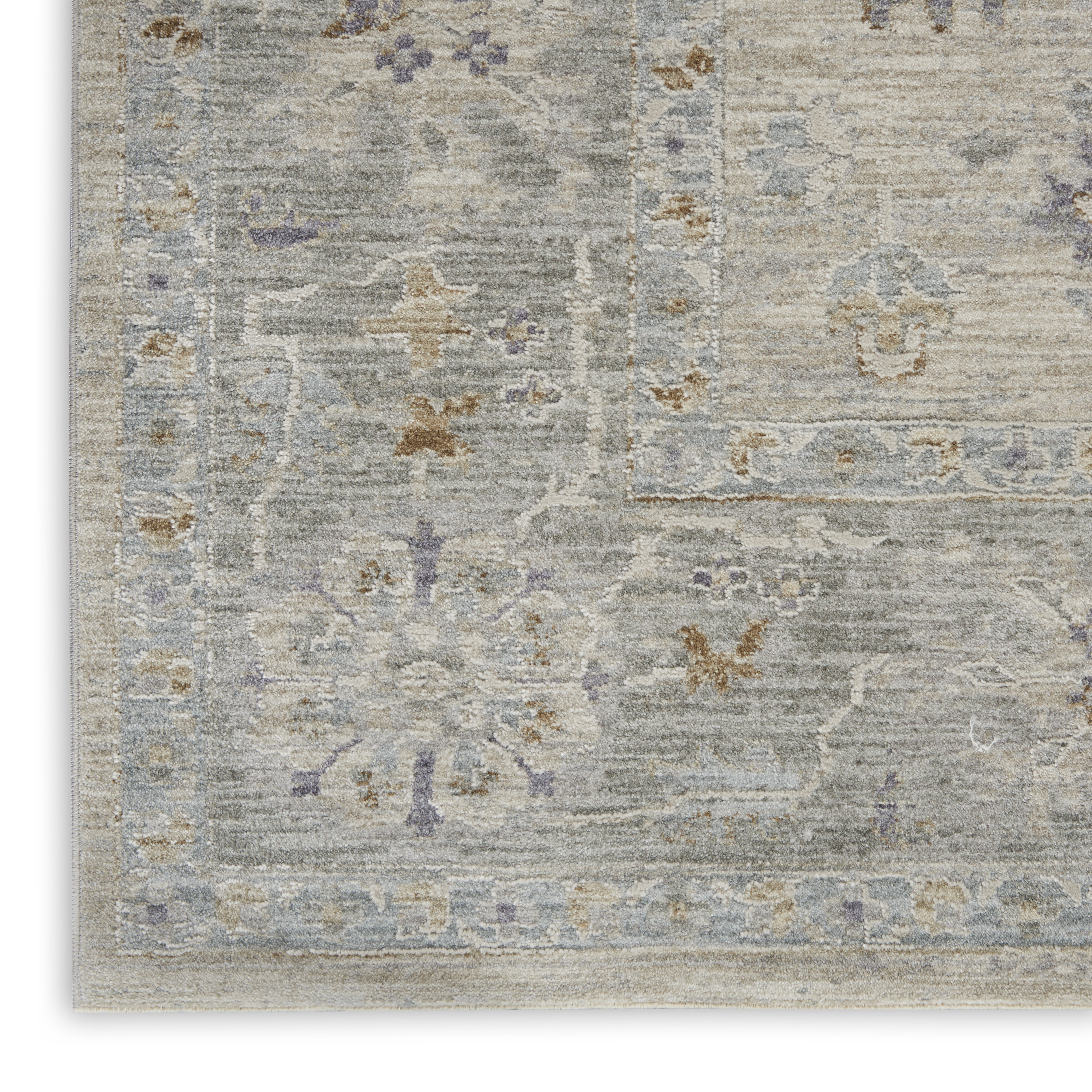 Nourison Infinite 2'3" x 10'2" Light Grey Vintage Indoor Rug