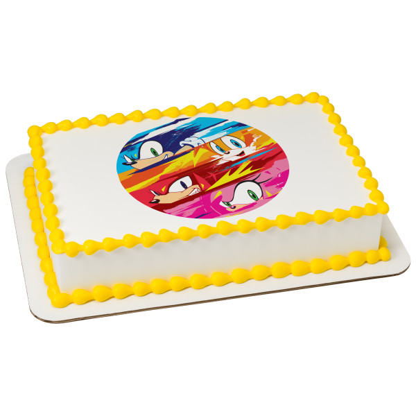 Sonic Life in the Fast Lane PhotoCake® Edible Image®
