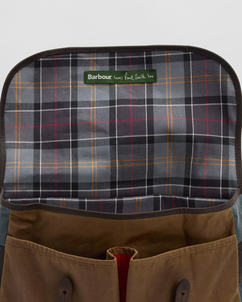 Paul Smith loves Barbour Wax Tarras Bag Tan