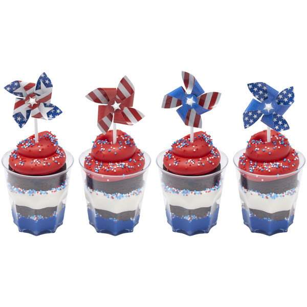 Red, White and Blue Pinwheel DecoPics®