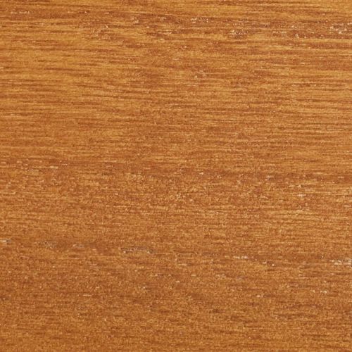 Close-up of a warm orange-brown wooden veneer showing fine horizontal grain and slight scratches, filling the frame with even lighting and a matte, lightly textured surface.