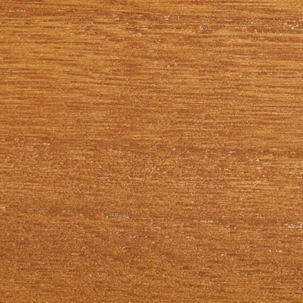 Close-up of a warm orange-brown wooden veneer showing fine horizontal grain and slight scratches, filling the frame with even lighting and a matte, lightly textured surface.