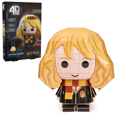 4D Build, Harry Potter Hermione Granger 3D Model Kit, Harry Potter Collectibles & Desk Decor, Adult Puzzle, Building Toys, 82 Pieces, 3D Puzzles, Gift Ideas for Ages 12 & Up
