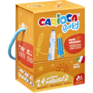 Baby Valorous Washable Markers 2+ Hard Box - 24 Pieces