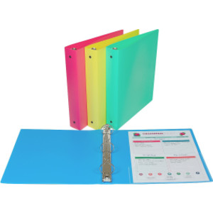 3-Ring Binder, 1-1/2" Capacity, Assorted Colors
