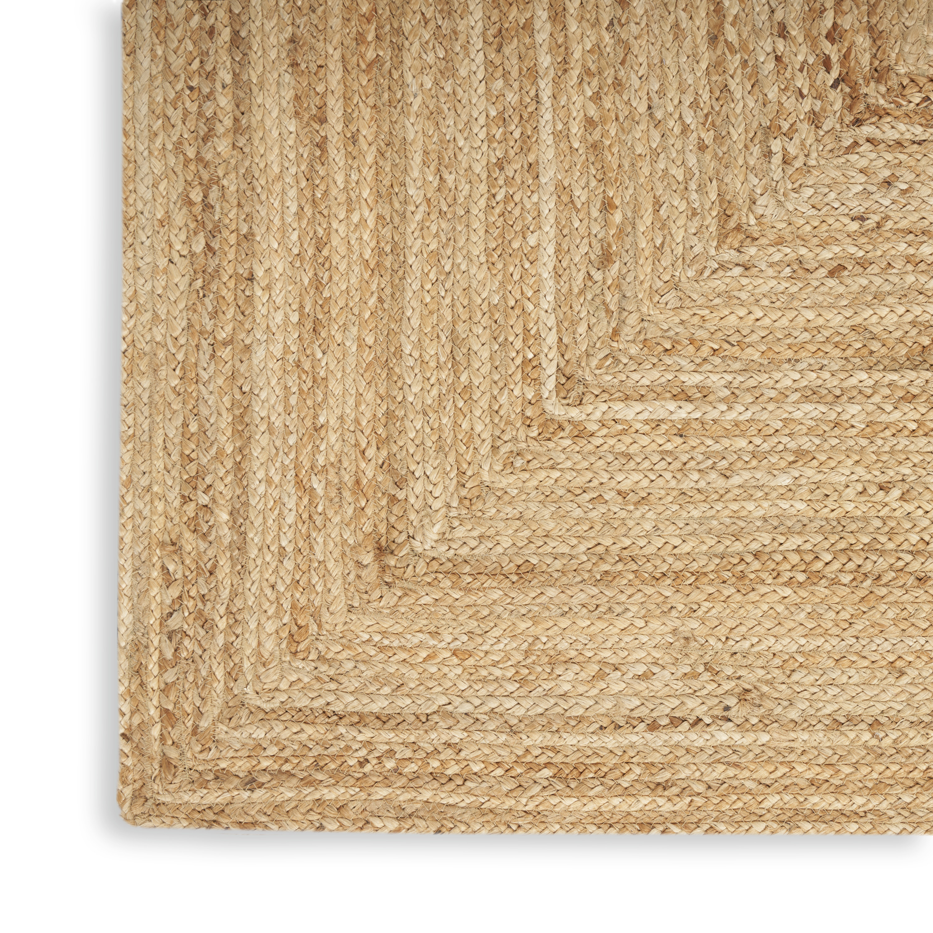 Nourison Natural Jute 2' x 3' Natural Farmhouse Indoor Rug