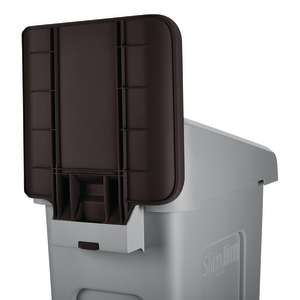 Rubbermaid Commercial, Slim Jim®, 23gal, Brown, Recycling Station Billboard