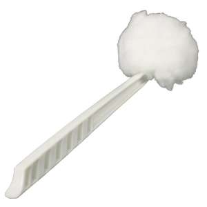 Impact, 5.75in, Deluxe Toilet Bowl Mop, Polypropylene Bristles, White
