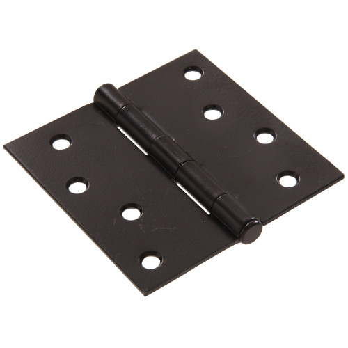 Hardware Essentials Square Corner Black Door Hinges (4