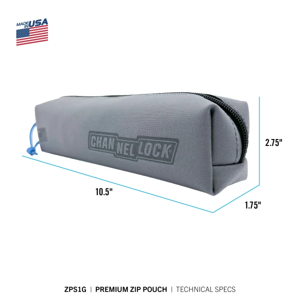 ZPS1G Premium Single Zip Pouch with LASERLOCK Fabric™ and 6/12™ Compatible