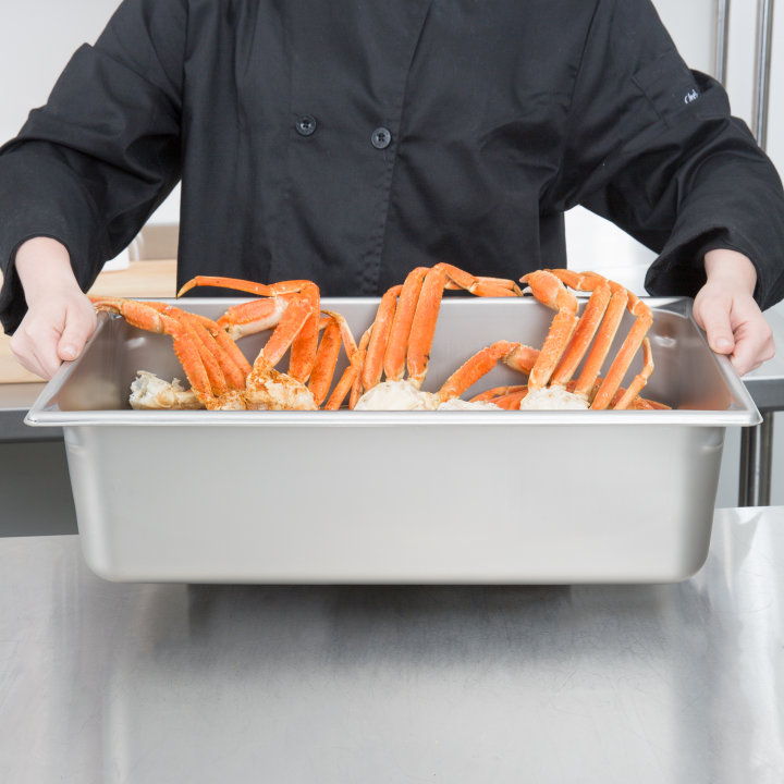 Full-size 6-inch-deep Super Pan V® stainless steel steam table pan