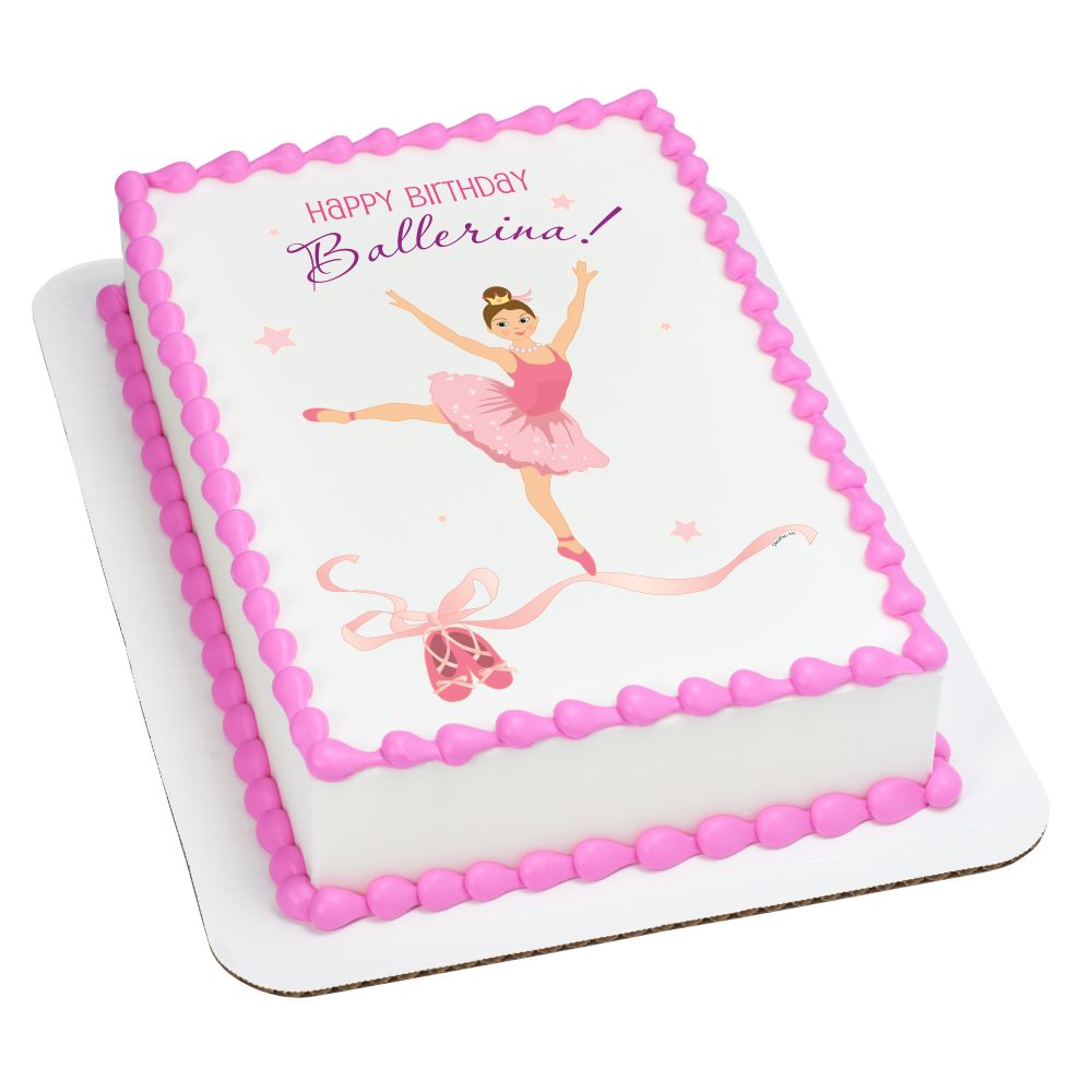 Image Cake Birthday Ballerina Caucasian