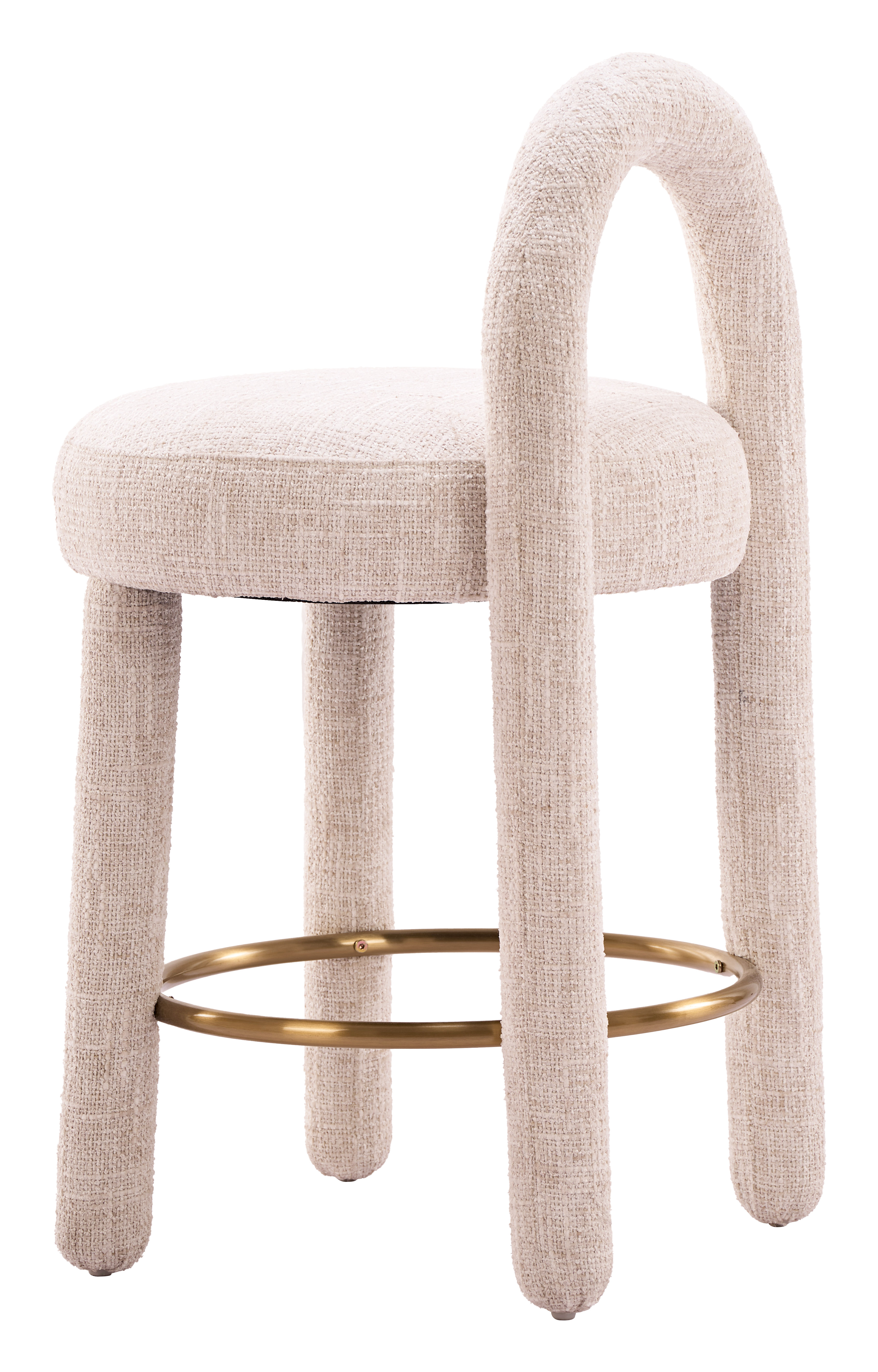 Curco Counter Stool (Set of 2) Beige product image