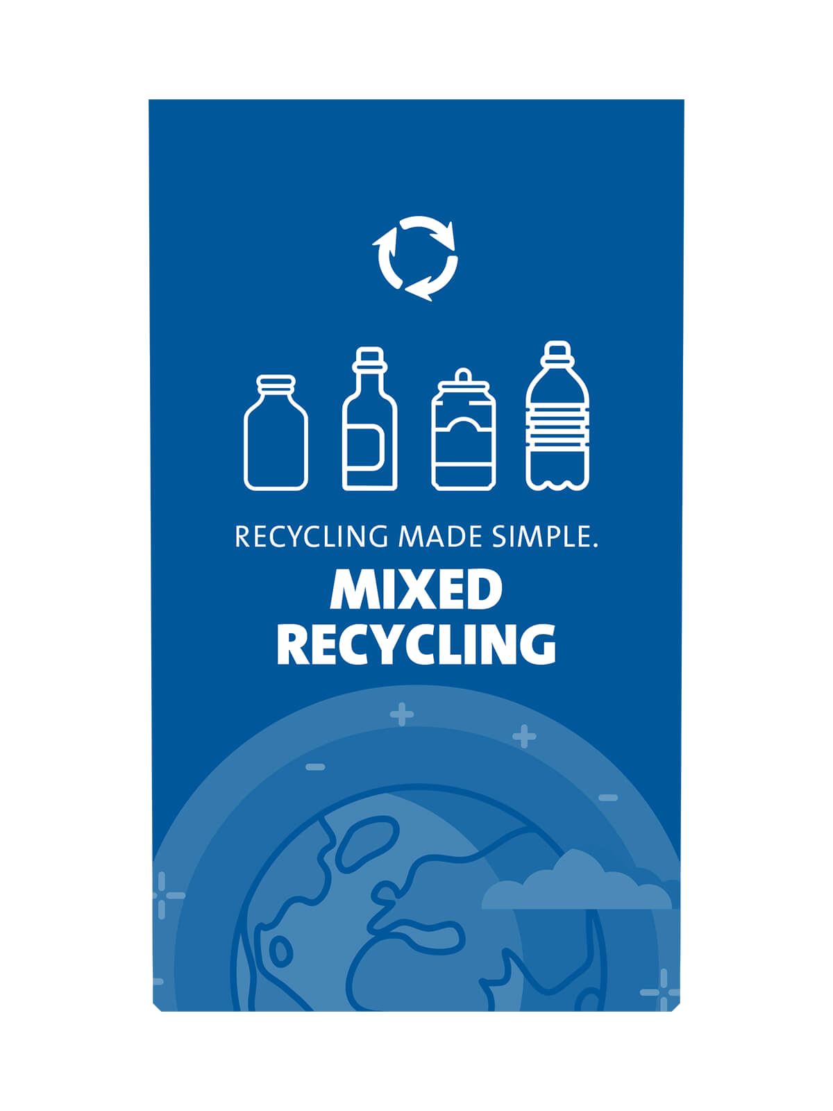 EXPRESSION – Sign – Mixed Recycling – Blue