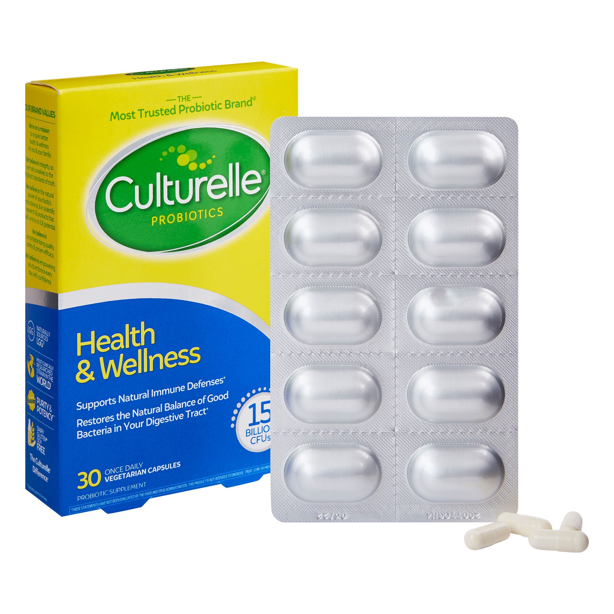 Culturelle® Probiotic Health & Wellness Dietary Supplement
