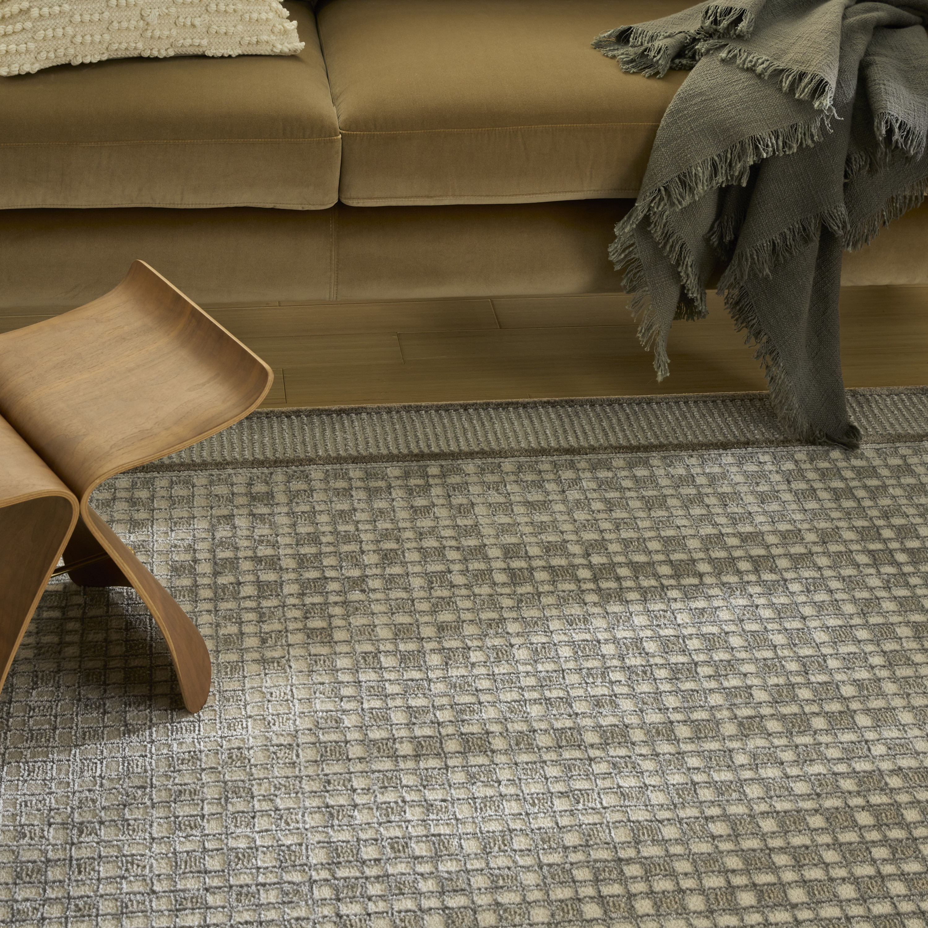 Nourison Nordic 8' x 10' Ivory Grey Modern Indoor Rug