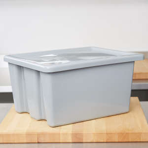 Rubbermaid Commercial, Palletote, 19.6" X 15.6" Lid For Stackable Nestable Container, Gray