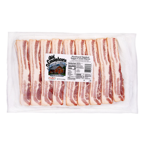 OLD SMOKEHOUSE(r) Bacon, Original, 9/13 slice, 2/10 lb . C1CB - Front Center Inner Pack (Hi Res)